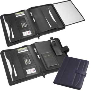 Complete Organizer Folder - Black or Navy Koskin