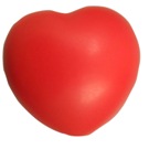 Red heart shape stressball