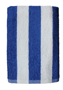Blue And White Stripe Beach / Pool Towel-100% Cotton (138X70Cm)