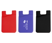 Silicone Phone Card Holder - Avail in: Black, Red, Blue