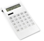 Stylish dual powered eight digit desk calculator in ABS plastic.