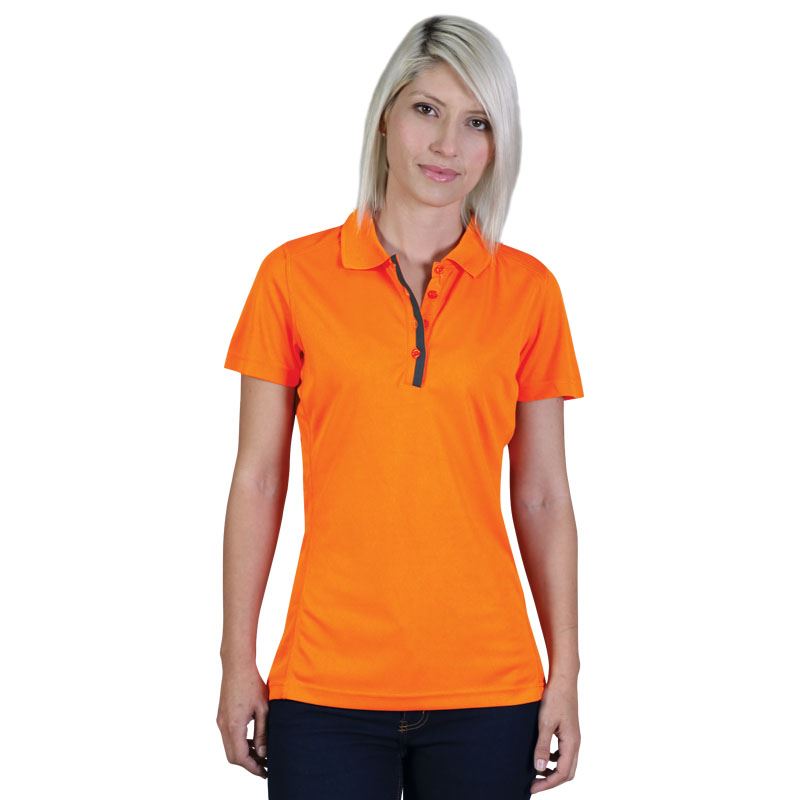 Ladies Matrix Polo - Avail in: Royal/Graphite, Orange/Graphite,