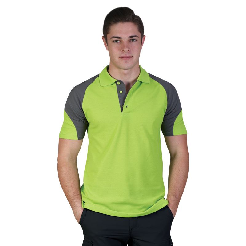 Infinity Polo - Avail in: Lime/Slate Grey, Orange/Black, Navy/Wh
