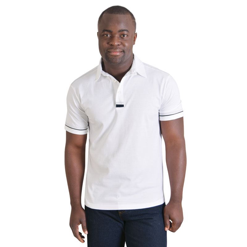 Flat Piping Polo - Avail in: Navy/White, White/Navy
