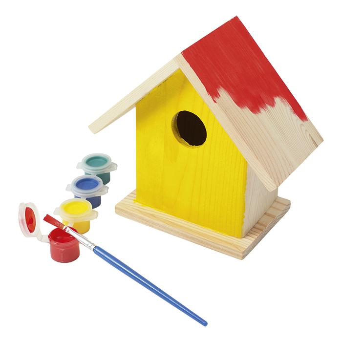 Birdhouse With Painting Set - Avail in: Brown