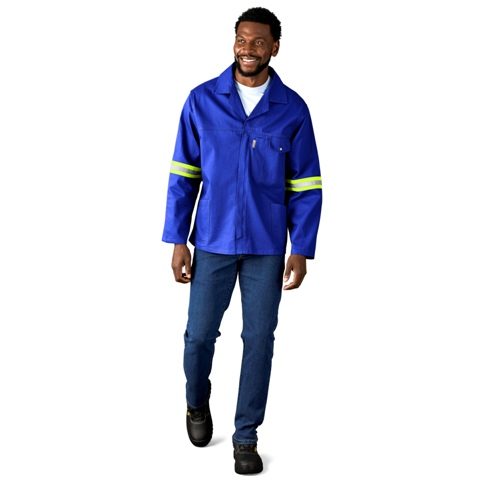 Artisan Premium 100% Cotton Workwear Jacket - Reflective Arms -