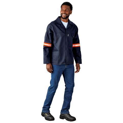 Artisan Premium 100% Cotton Workwear Jacket - Reflective Arms -