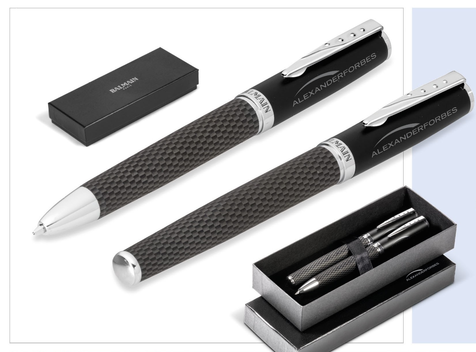 Balmain Lattice Ball Pen & Rollerball Set (PGIFTSZPENSET-1575) - Perkal  Corporate Gift & Promotional Clothing Importers SA. - Perkal proudly offers  the largest range of Corporate Gifts, Promotional Gifts, Promotional  Clothing, Custom