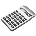 Calculator with 8 digit display and rubber keys
