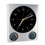 Wall clock "Trio" with hygrometer and thermometer