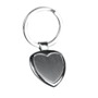 Heart-gift keyring in heart shape, ideal for engraving - metal