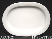 91544 Arctic White 14" Platter - Min Orders Apply
