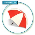 Red & White Golf Umbrella Polyester