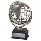 Globe 25Cm World Trophy - Silver