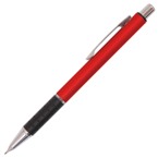 Satin Aluminium 0.7Mm Pencil - Red
