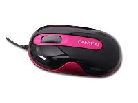 Canyon Optical Mouse - Super Optical, 3 button, USB2.0,  Black w
