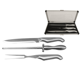 3 Pcs Stainless Steel Carving Set In