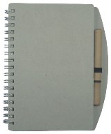 Pochom Notebook & Pen A4, WiroBound, Portait, Plain Pages - Min