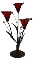 Springfield Candle Holder - Tulip Red-Triple 46cm