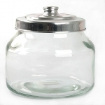 Qpatra Jar & Metal Lid Small