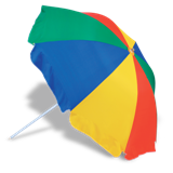 Multicolour Jumbo Beach Umbrella - Multi