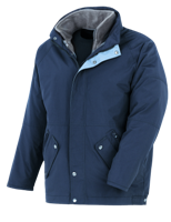 3 in 1 Windproof and Waterproof Parka - Blue