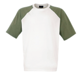 Jersey Raglan Sleeve T Shirt - Green