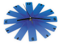 Foldable Wall Clock - Blue