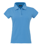 Womans Polo Shirt - Light Blue
