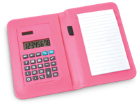 Abcus Calculator Notepad - Pink