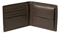 Cellini Centro  Billfold With Coin Section Mocca  Black