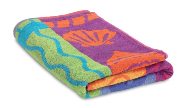 Beach towel with colourful design