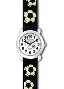 Jacques Farel Boys Soccer Keychain Gift Set Wrist Watch