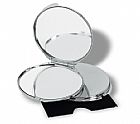 Make-up mirror with Regular and magnifying mirrors in a velvet c