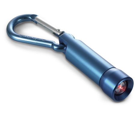 LED torch with carabine hook (9,8x1,6 cm metal)