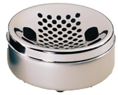 Table Top Ashtray Steel with Round Chrome Plated Top - Silver