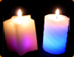 Square Colour Changing Candles