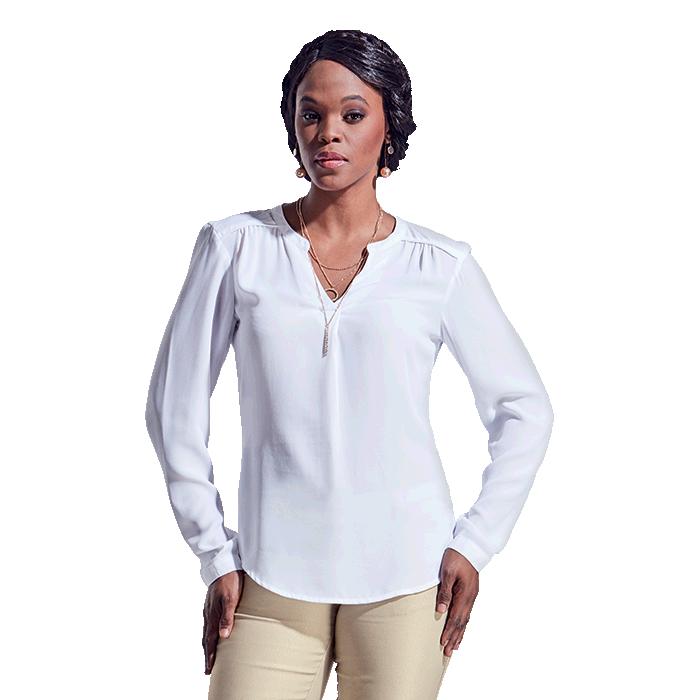 Barron Ladies Lily Blouse - Avail in: Black, Charcoal or White