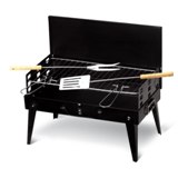 Foldable BBQ with tools - Available in: Black