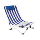 Beach Chair with pillow  - Available in: Blue , Red