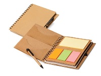 A5 Eco Notebook with sticky notes & Pen