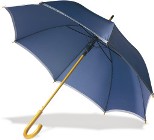 Automatic opening umbrella with a wooden shaft and eight 190t po