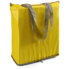 Zipped foldable cooler shopping bag with aluminium foil interior