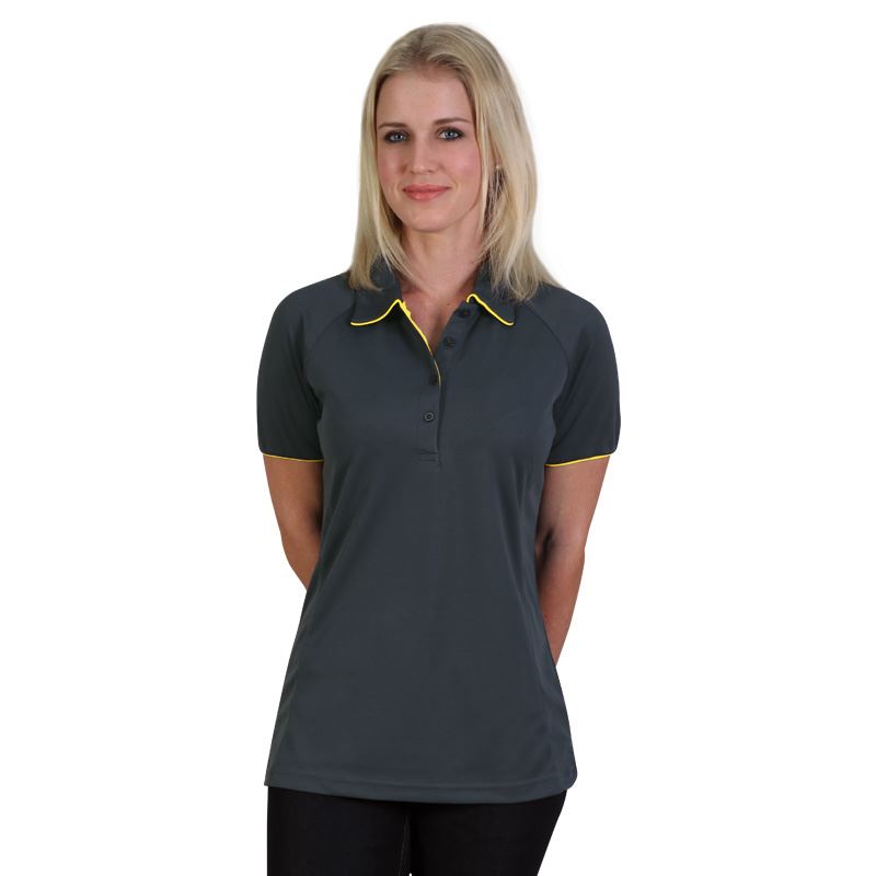 Ladies Legend Polo - Avail in: Graphite/Yellow, Navy/Lime, Black