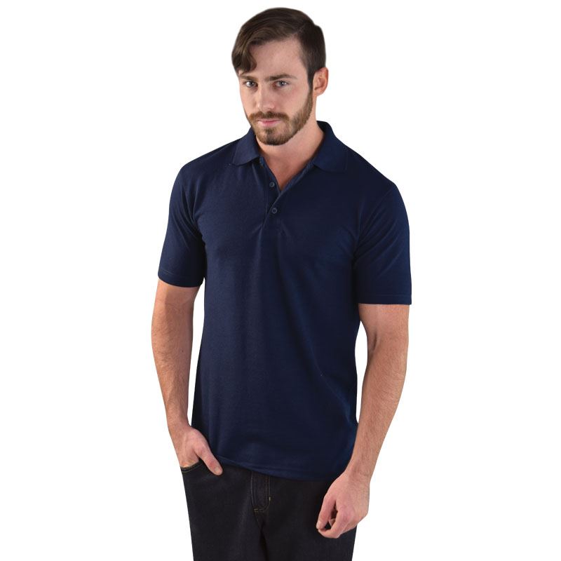 Mens Classic Heavy Weight Polo - Avail in: White, Black, Navy