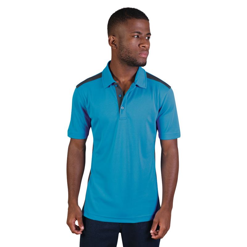 Vector Polo - Avail in: Graphite/Yellow, Electric Blue/White, Cy