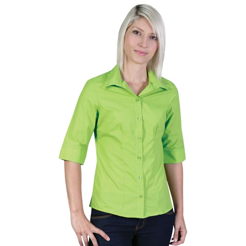 Ladies Icon Woven Shirt   - Avail in: White, Sky, Navy, Lime, Bl