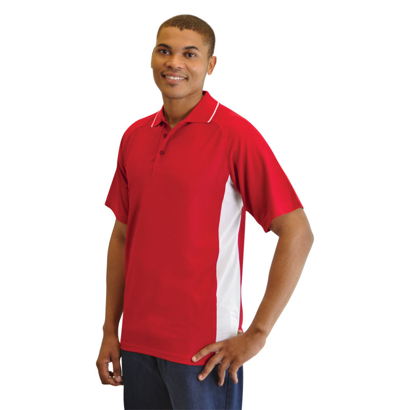 Side Panelled Sports Polo  - Avail in: Black/White, Navy/White,