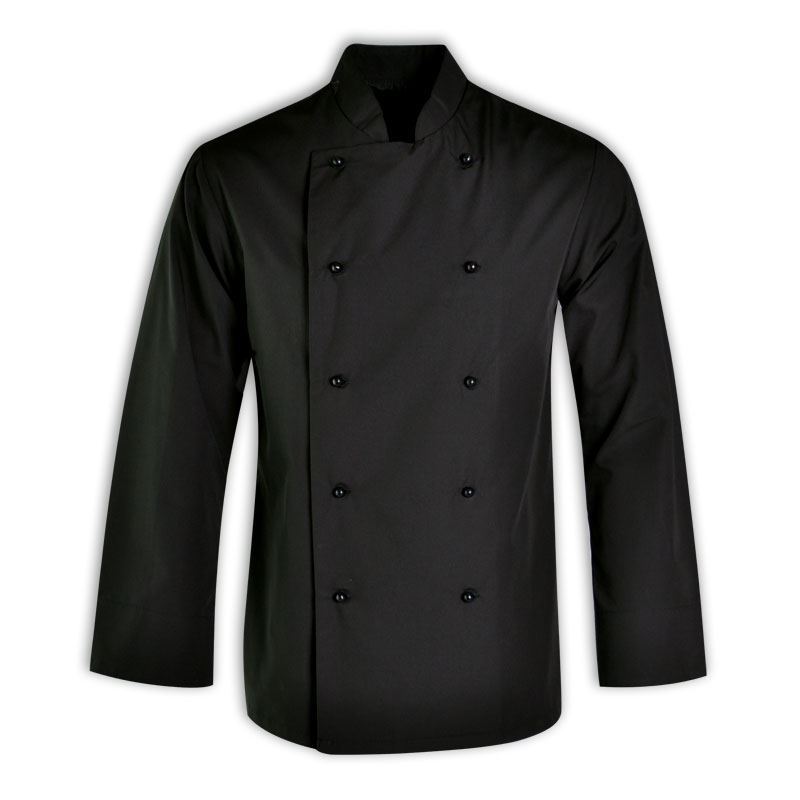 Stanley unisex chef top l/s - Avail in: Black, white