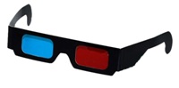 3D Glasses - Paper Type - Red / Cyan